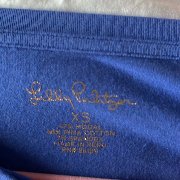 Lilly Pulitzer Finn top extra small - Picture 3 of 3